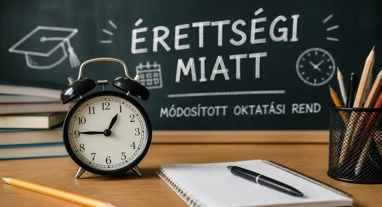 Tájékoztató az érettségi alatti oktatási rendről